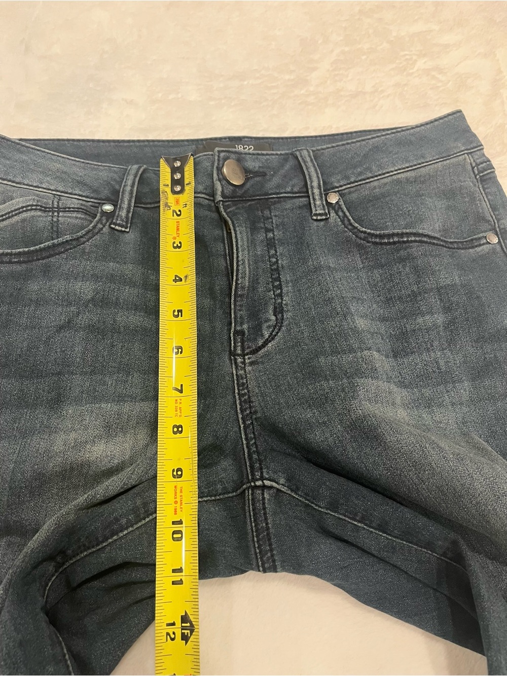 1822 Denim Dark Wash Skinny Jeans - Size 10 - Picture 9 of 11